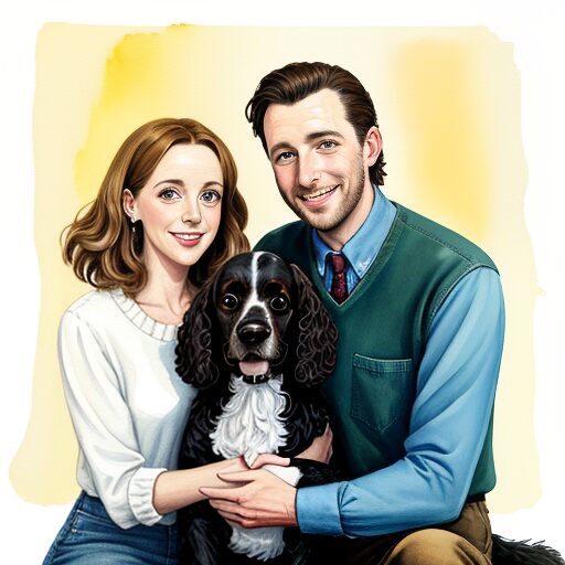 Photo of Nathan & Rachael Ellis and Joey the crazy cockerspaniel